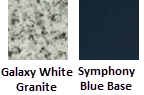 White Granite, Blue Base